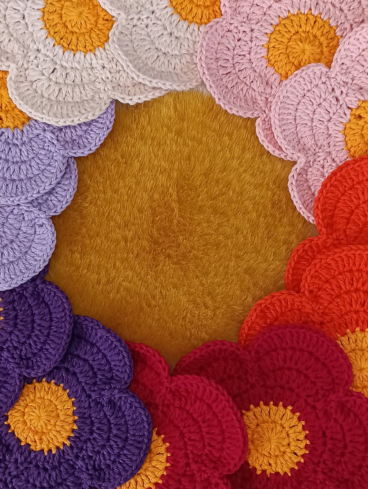 Dessous de verre fleur