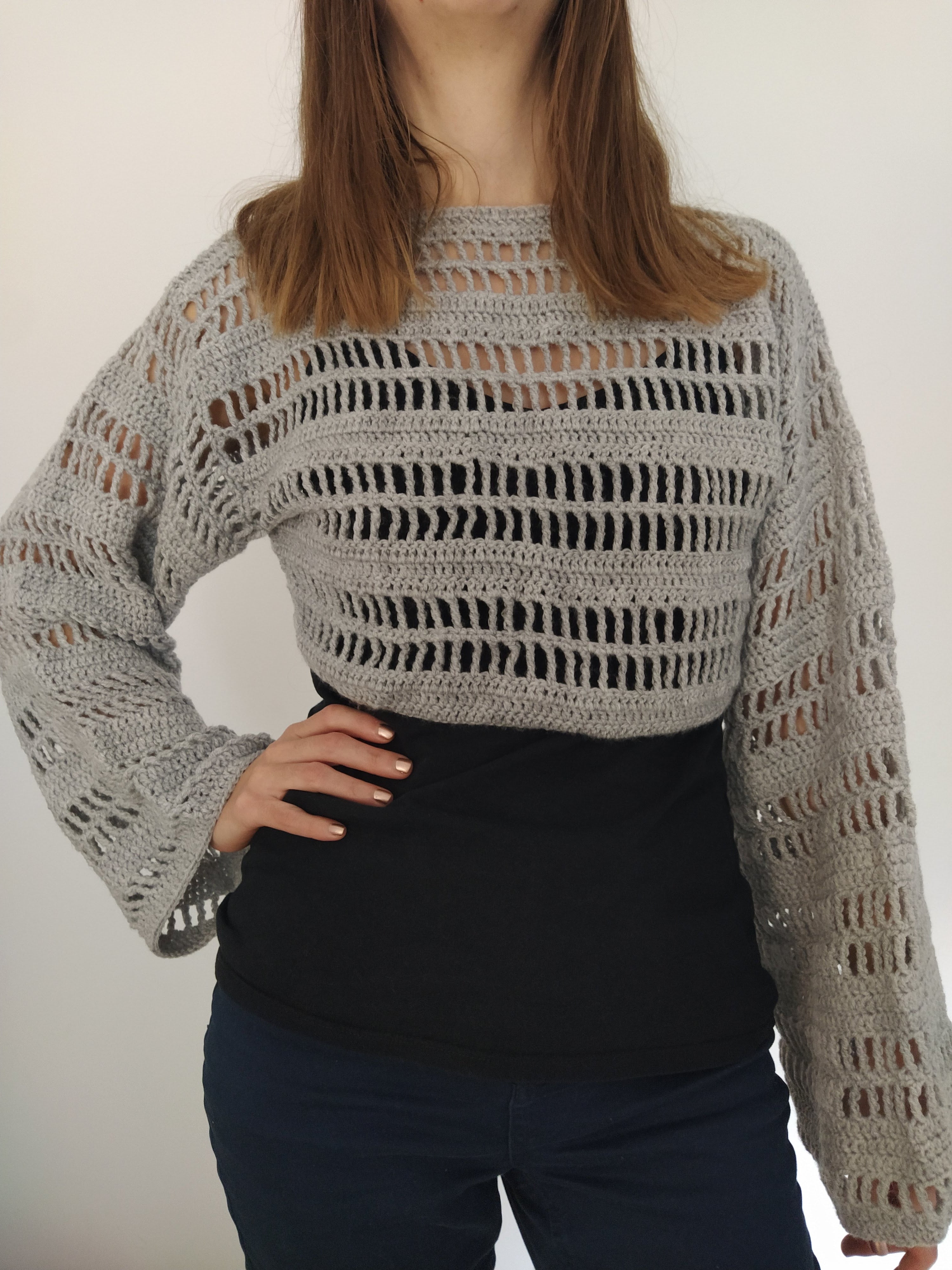 Pull Croptop Ajouré