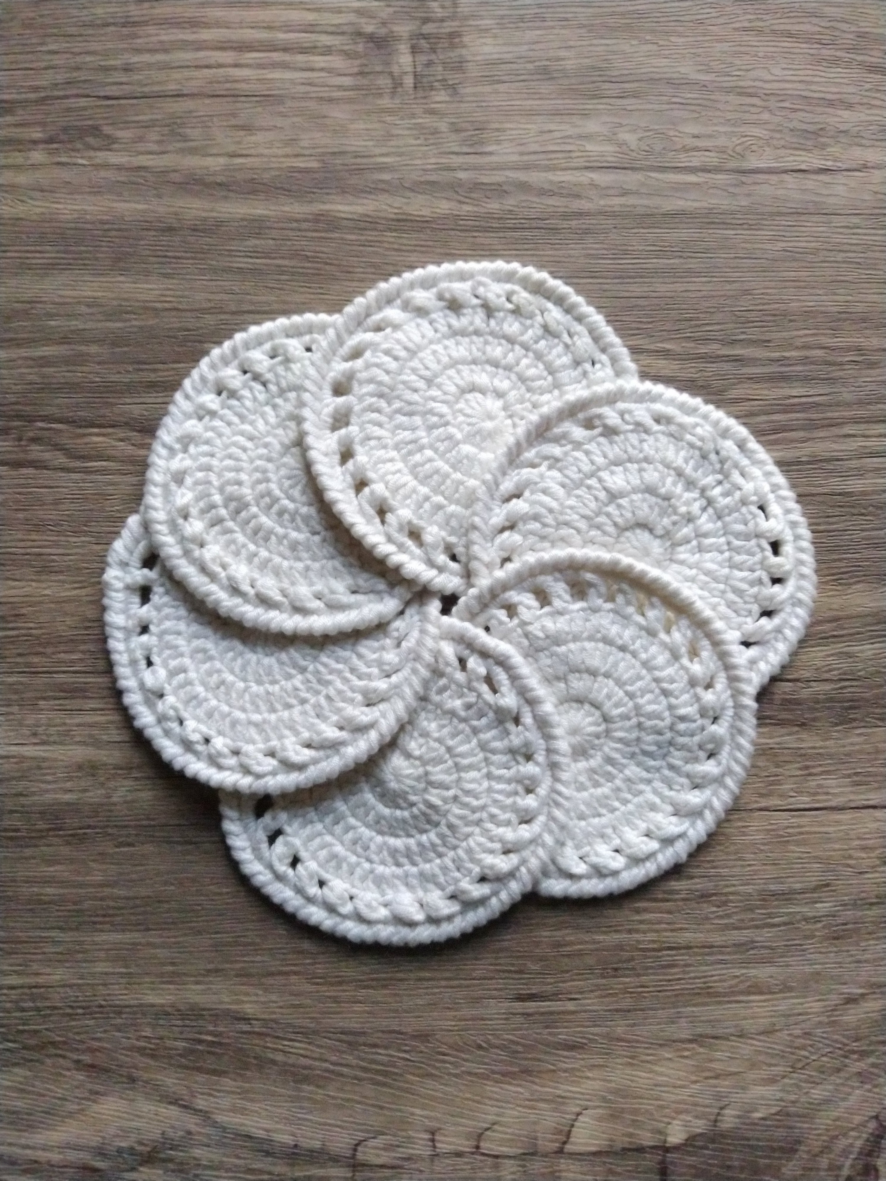 Lot de 6 cotons réutilisables