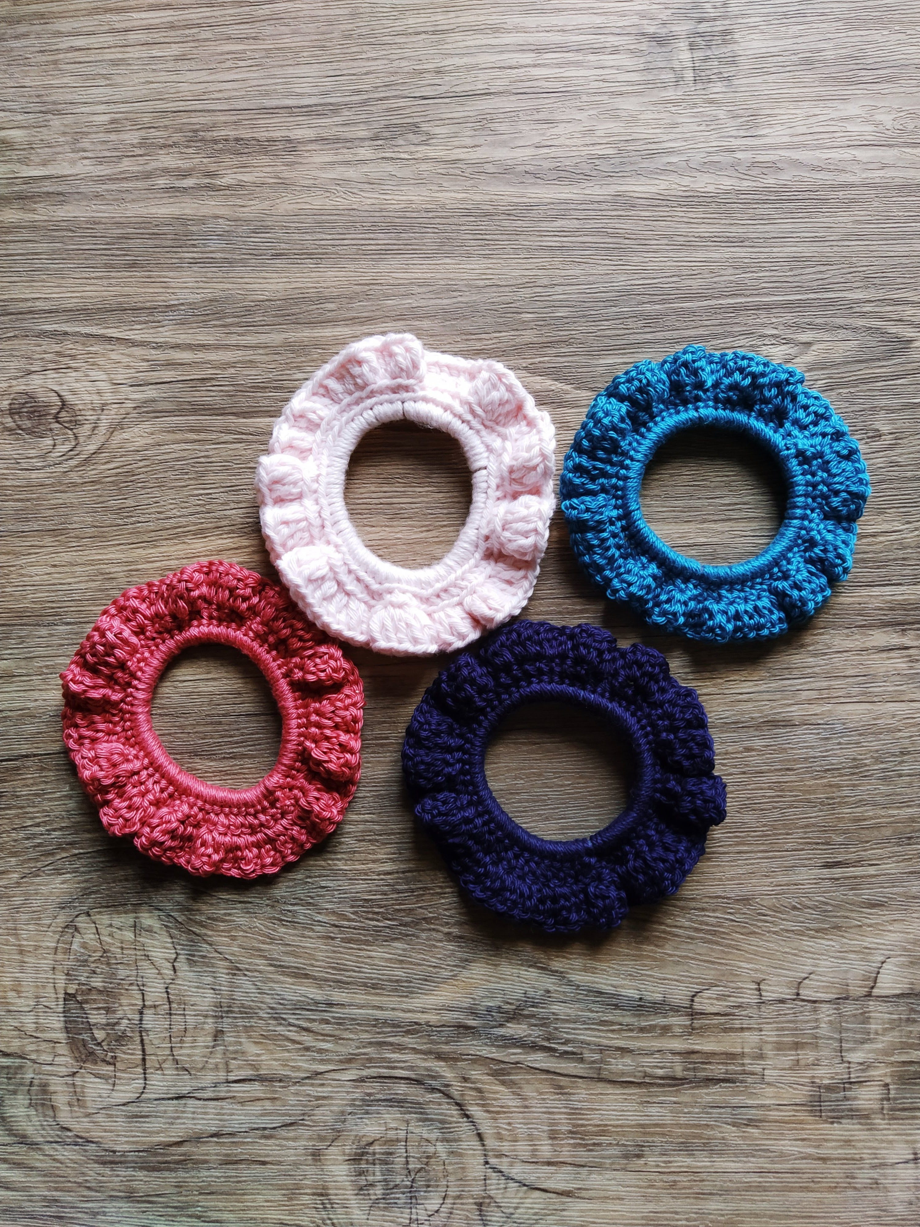 Lot de 4 élastiques "Scrunchy"