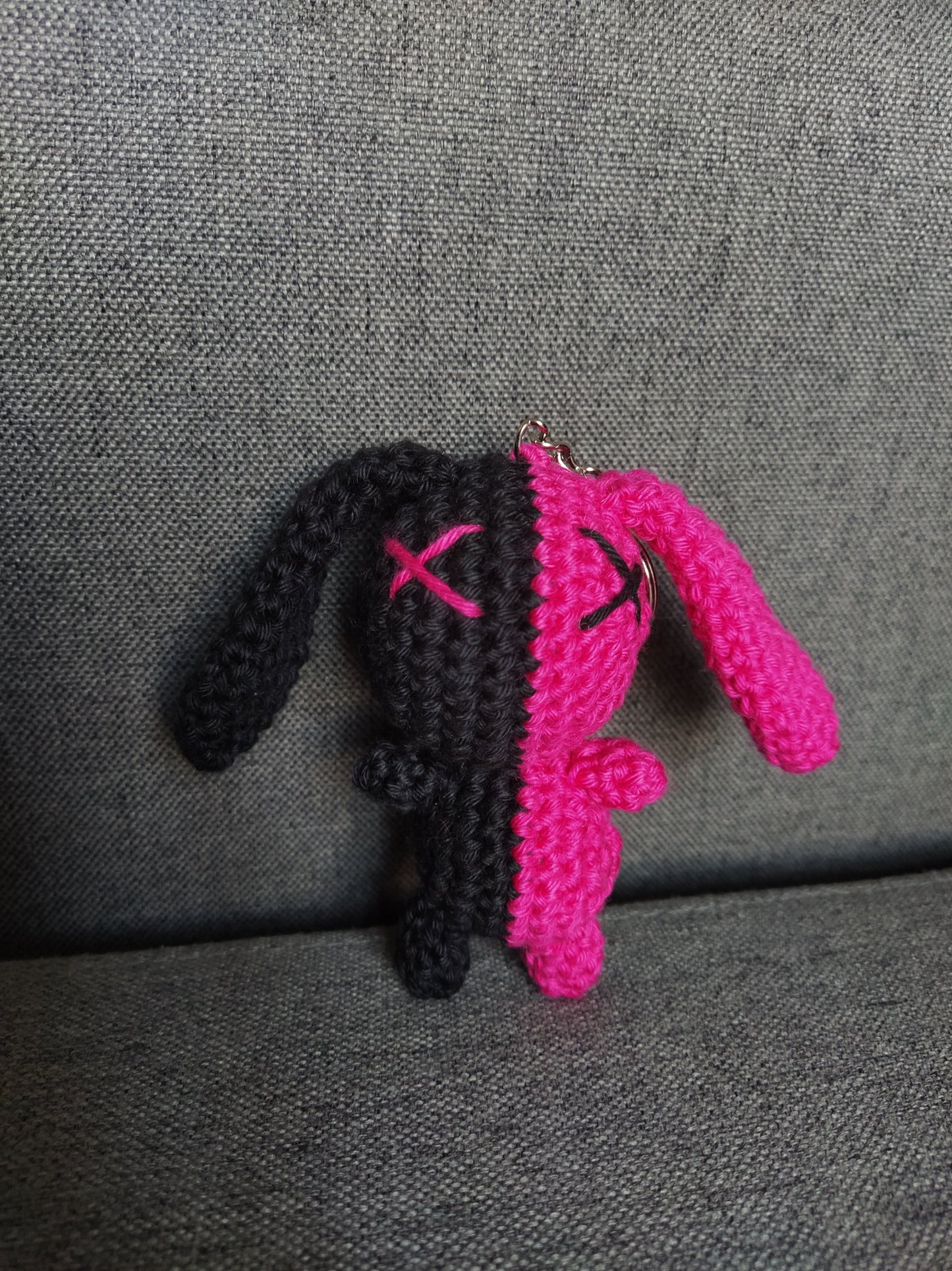 Porte-clé animal bicolore
