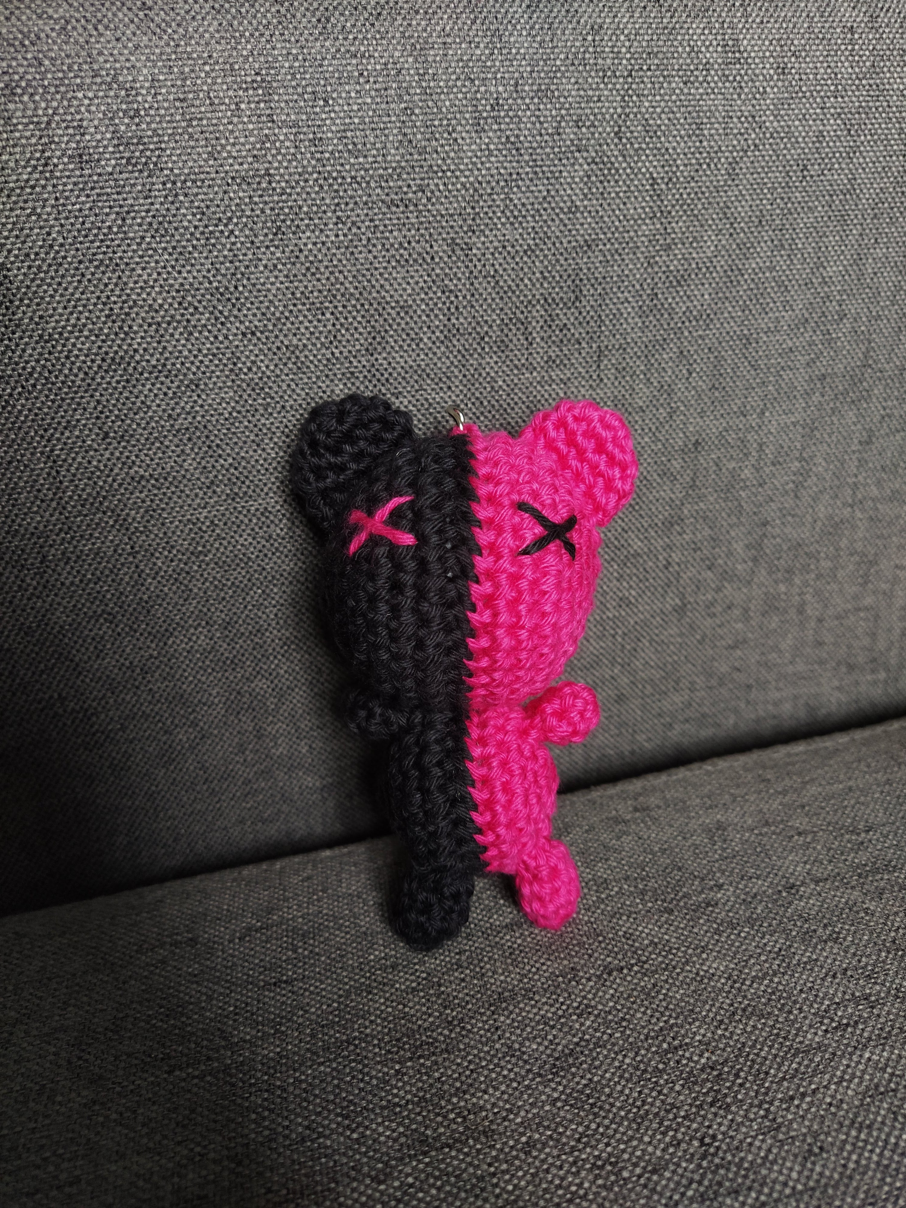 Porte-clé animal bicolore