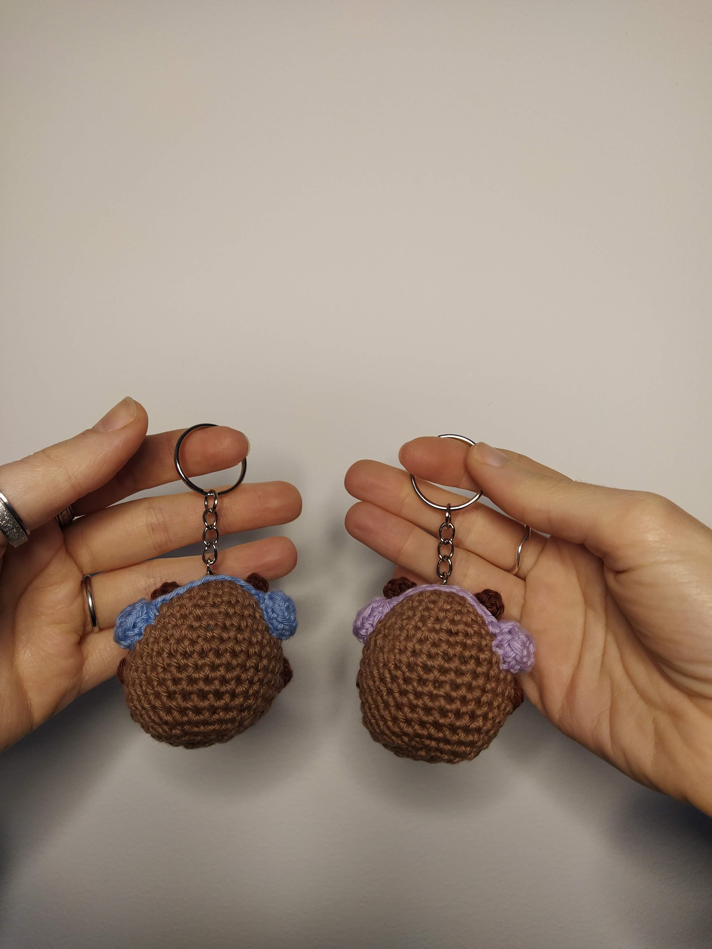 Lot porte-clés Capybaras amoureux