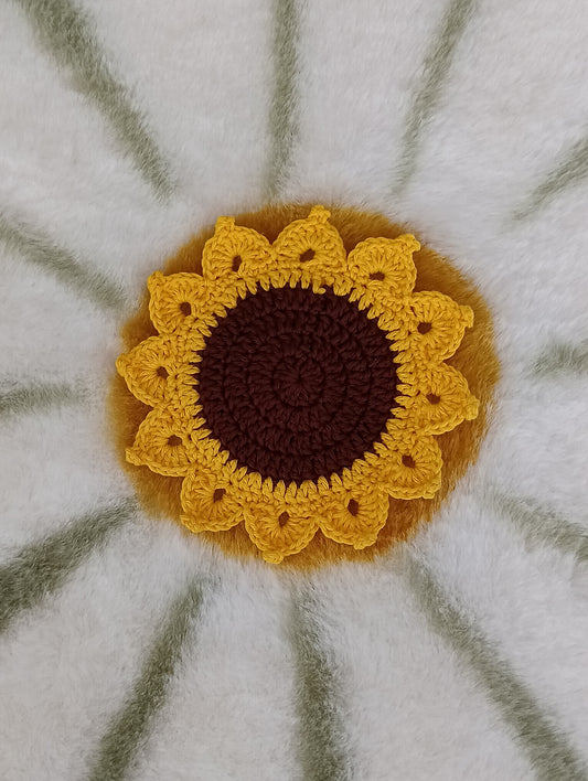 Lot de 4 dessous de verre tournesol